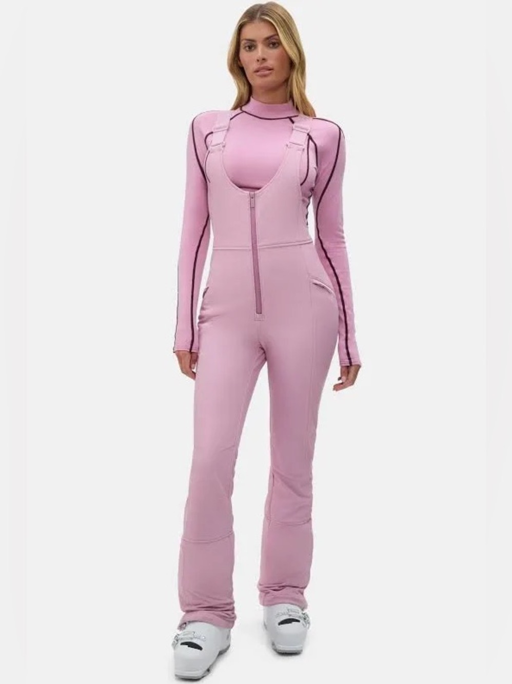 [EUC] $375 HALFDAYS Isabel Soft Shell Bib Pant in Amethyst. Small